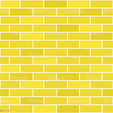 Yellow Brick Seamless Pattern Background Stock Illustration Download