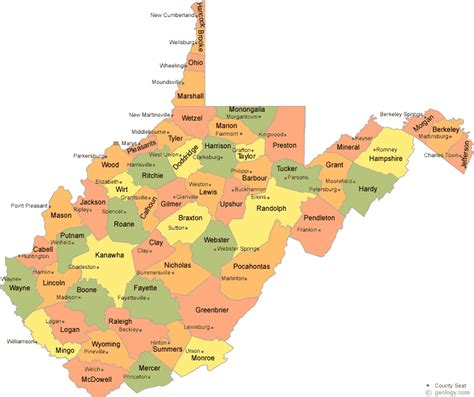 Feliz Virginia County Map Va