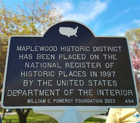 Maplewood Historic District William G Pomeroy Foundation