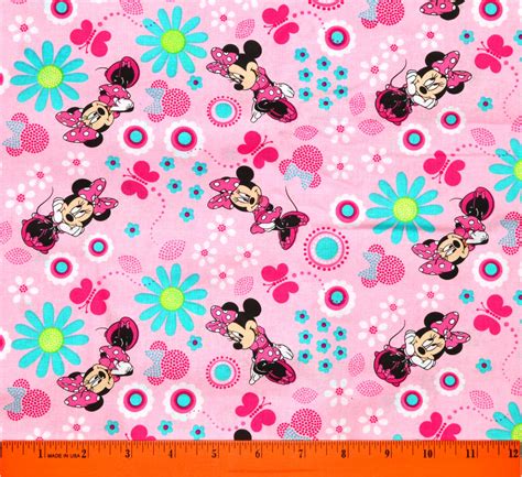 Retired Minnie Mouse Fabric Sold By The Half Yard For Etsy