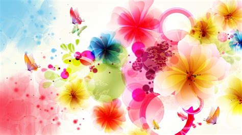 Colorful Abstract Flower Wallpapers Wallpaper Cave