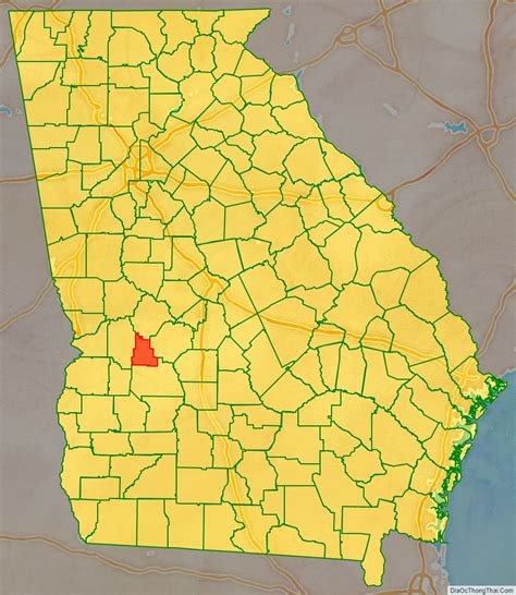 Map Of Schley County Georgia