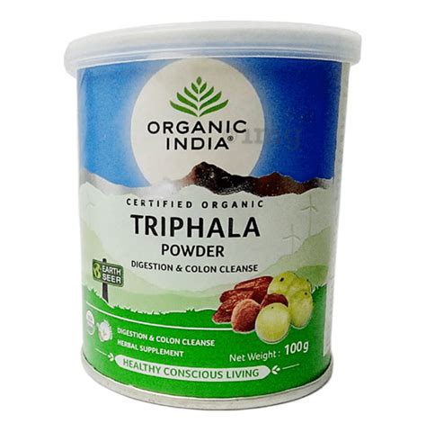 Organic India Triphala Powder Buy Tin Of 100 Gm Powder At Best Price