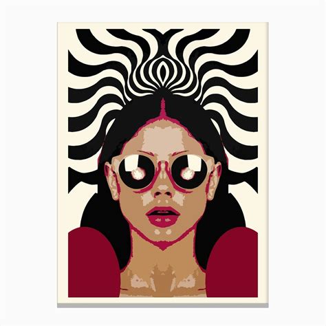 Trippy Girl Art Print By Hamjam Fy