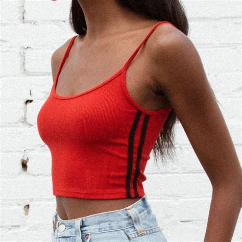 2018 Sexy Women Crop Top Summer Solid Strap Patchwork Tank Tops Cropped Feminino Ladies Elastic