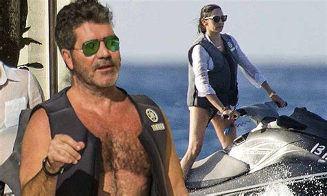 simon cowell and lauren silverman enjoy a romantic day of water sports celebrity couples