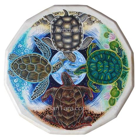 Turtle Island Totem Shield By Ssantara On Deviantart Sea Turtle Art