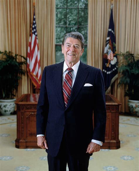 Ronald Reagan Presidential Portrait 1985 Photograph By War Is Hell Store