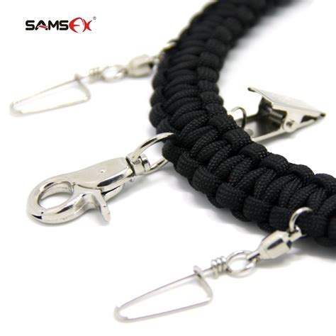 For every foot of paracord length, your braiding knots will be slightly an inch. Game Calls Sports & Outdoors Game Calls SAMSFX Fly Fishing Lanyard Braided Paracord Neck Strap ...