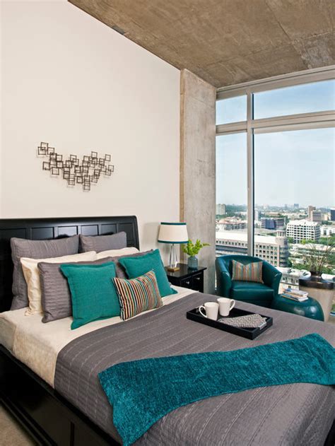 Teal And Grey Bedroom Small Rooms Ideas