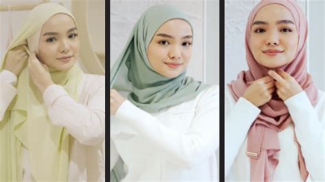 5 gaya cantik tutorial cara pakai tudung shawl simple paling sweets terkini youtube