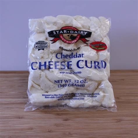 Cheddar Cheese Curd White 12 Oz Weyauwega Star Dairy