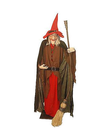 Six Foot Talking Witch Prop With Light Up Eyes