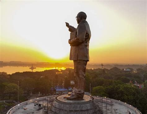 Indias Tallest Ambedkar Statue Unveiled In Hyderabad