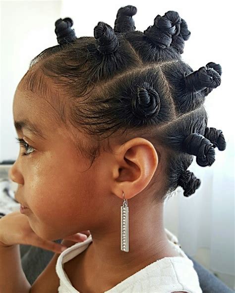Pinup queen bettie page rocked (among other things) a serious set of cropped bangs! Bantu knots- Natural hairstyles for kids | Natural ...
