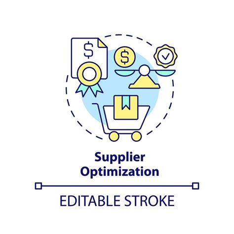 Supplier Optimization Concept Icon Purchasing Strategy Abstract Idea