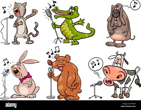 Singing Cow Cartoon Illustration Hi Res Stock Photography And Images