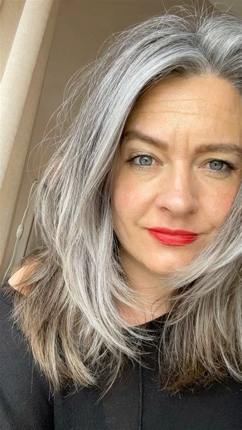 natural gray hair long gray hair silver hair color grey hair color grey hair transformation