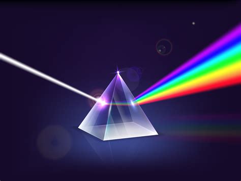 Realistic Detailed 3d Prism Light Spectrum Vector 26288940 Vector Art