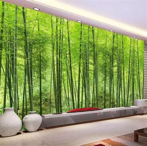Tienda Online Foto Personalizada Papel Pintado Bambú Bosque Arte Pared