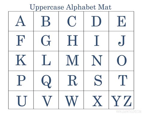 Printable Preschool Alphabet Mats Activity Leah With Love