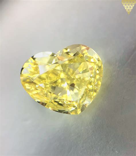506 Carat Fancy Intense Yellow Diamond Heart Shape Vs2 Clarity Gia