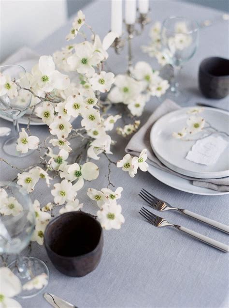 A Pretty Layout Dogwood Flower Centerpieces Wedding Wedding Floral