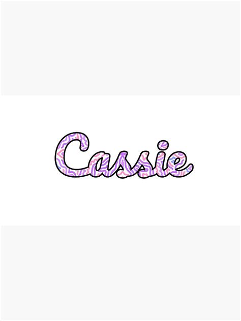Cassie Handwritten Name Photographic Print By Inknames Redbubble
