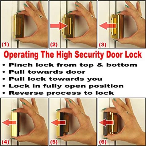 Defender Security U 11126 Door Reinforcement Lock Add Extra High