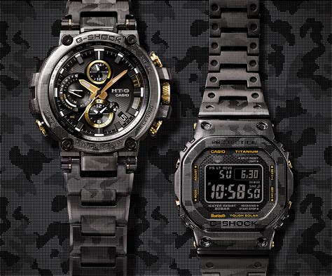 Casio Limited Edition Metal G Shock Watches In Camouflage Print