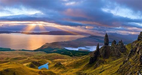a sunrise over isle of sky scotland [5000x2640] [not oc] scotland landscape isle of skye