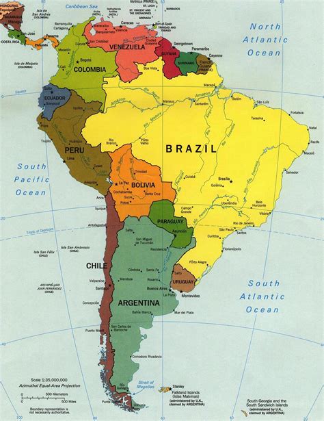 South America Map Map Of South America Maps And Information About
