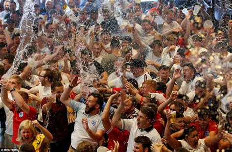 Jubilant Fans Celebrate England S Goals In Pubs Squares And Beaches