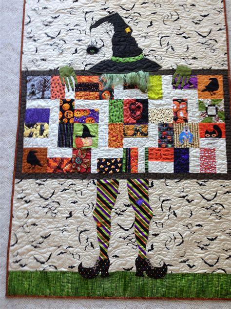 Halloween Witch Quilt Made For Jayne Witch Quilt Quilts Quilting