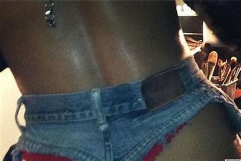 Rihanna S Denim Thong Is Making Us Uncomfortable Photo Huffpost Free