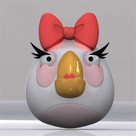 Female Angry Bird 3d Max