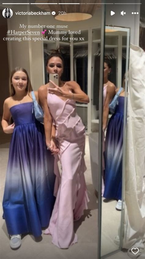 Victoria Beckham Poses With Daughter Harper Who Is So Grown Up