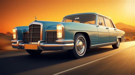 Premium AI Image | Retro car in a promotional product a great way to