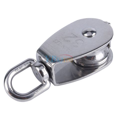 Swivel Stainless 304 Wire Rope Lifting Single Sheaved Pulley Block M15