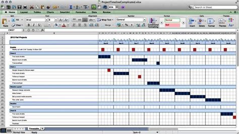 8 Excel Project Plan Timeline Template Excel Templates Vrogue