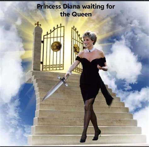 Princess Diana Waiting I Hope The Queen Has Some Guards Up There Rmemes