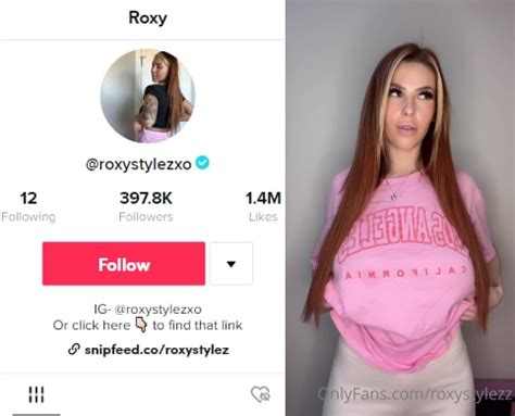 Roxy Stylez Roxystylezz Tiktok Star Leaked Nudes Porn Pack