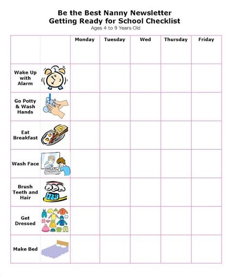 Get Ready For School Checklist For Kids Children Need To Learn To Take