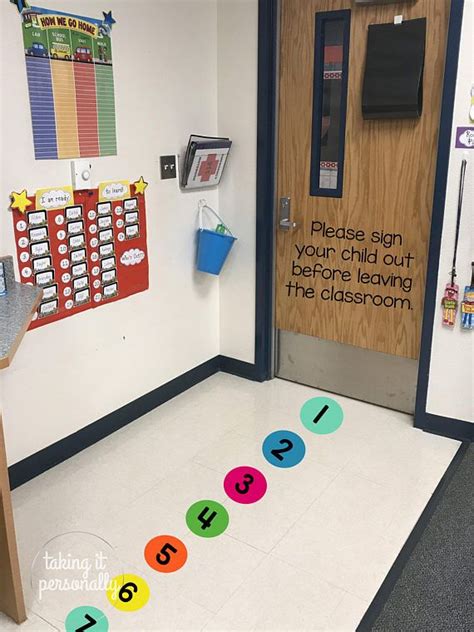 Individually Sold Line Up Dots Classroom Line Up Numbers Floor Dots