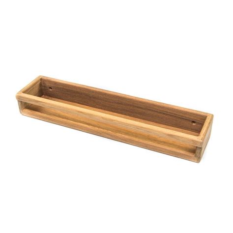 Tempered glass tpe (thermoplastic elastomer) tpr (thermoplastic rubber) veneer wood wood composite wood laminate wood veneer wrought iron. Wooden Wall Mounted Shower Shelf | Shower shelves, Wooden ...