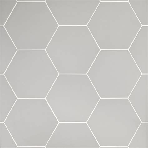 20 Grey Hexagon Floor Tile Decoomo