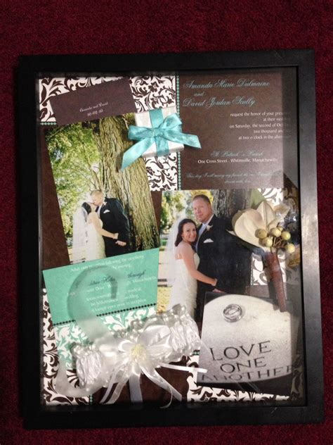 Wedding shadow box I made for our anniversary | Wedding shadow box, Shadow boxing, Shadow box