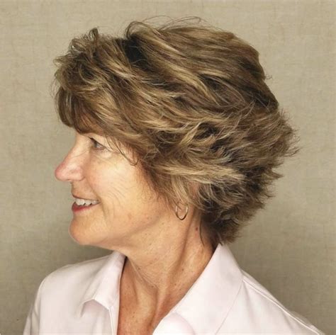 If worn letdown, the ends can naturally curl. Easy To Do Choppy Cuts For Women Over 60 : Women can cut ...