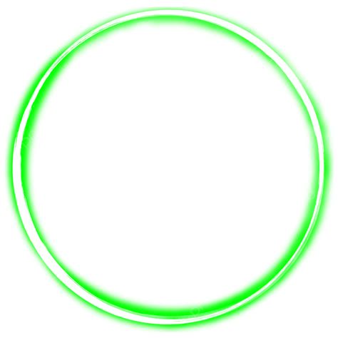 Shine Circle Vector Design Images Green Shining Neon Circle Neon