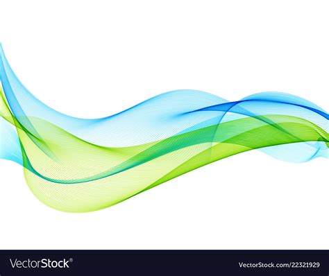 Abstract Background With Smooth Color Wave Vector Image